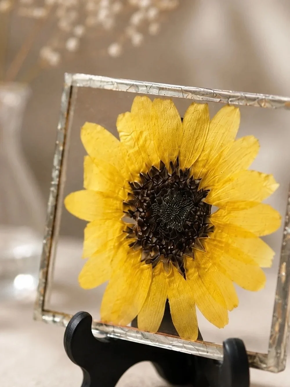 Botanical sunflower frame